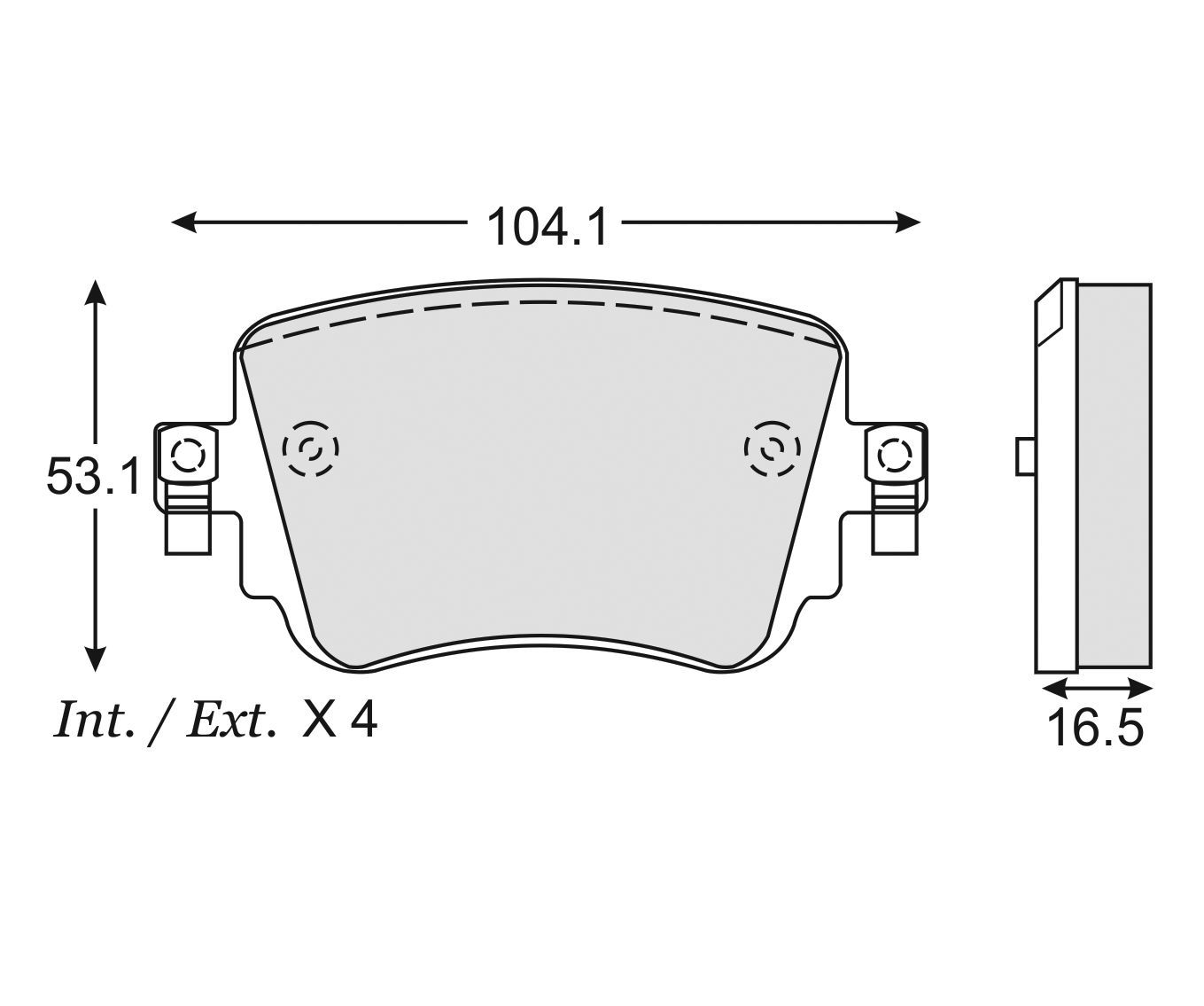 BALATA CERAMICA AUDI S1 SPORTBACK Q3 RS Q3 SEAT LEON FR VW CADDY GOLF A7 GTI CROSSGOLF PASSAT